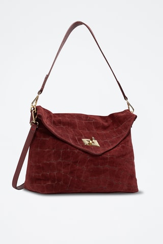 Sac porté épaule en cuir Ceres - Bordeaux