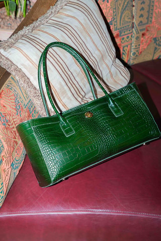 Sac porté épaule en cuir Orla - Vert