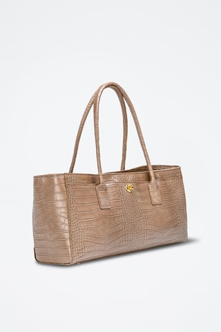 Sac porté épaule en cuir Orla - Taupe