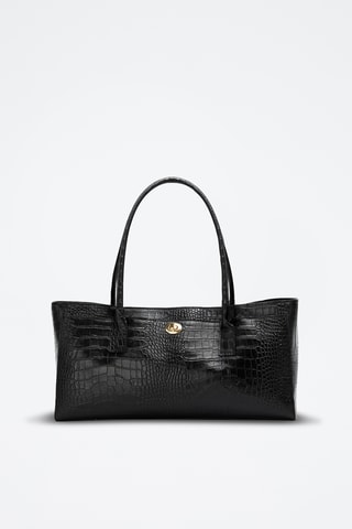 Sac porté épaule en cuir Orla - Noir