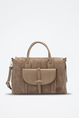 Sac à main en cuir Rye - Taupe