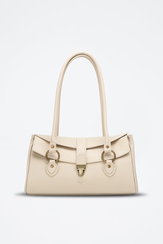 Sac porté épaule en cuir Zea - Blanc
