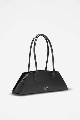 Sac porté épaule en cuir Opal  - Noir