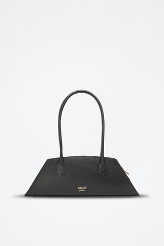 Sac porté épaule en cuir Opal  - Noir