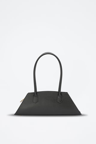 Sac porté épaule en cuir Opal  - Noir