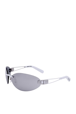 Lunettes de soleil femme - Verres effet miroir - Catégorie 3 - GCDS - Blanc