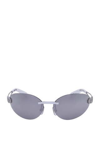 Lunettes de soleil femme - Verres effet miroir - Catégorie 3 - GCDS - Blanc