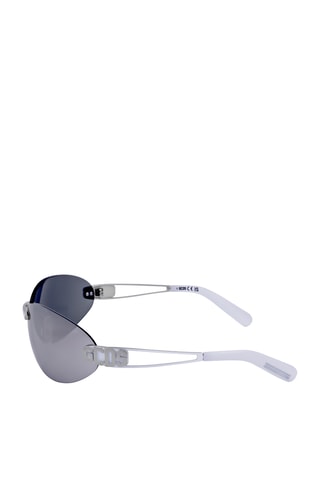 Lunettes de soleil femme - Verres effet miroir - Catégorie 3 - GCDS - Blanc