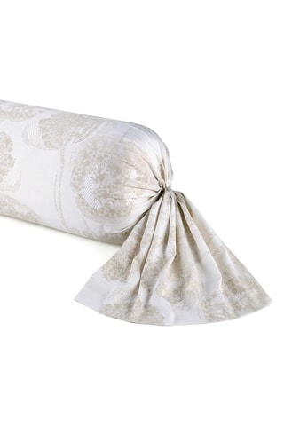 Taie de traversin en satin de coton 80 fils/cm² Lace - Taupe