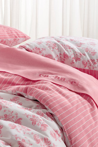 Drap-housse en lin - Rose