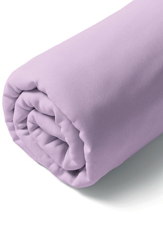 Drap-housse en satin de coton 80 fils/cm² - Mauve