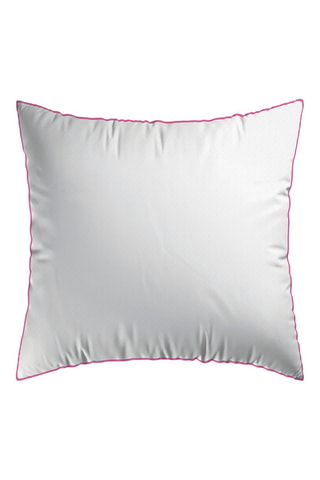 2 taies d'oreiller en satin de coton 80 fils/cm² Jardin secret - Blanc