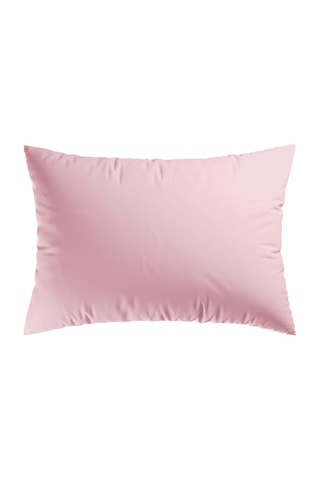 2 taies d'oreiller en satin de coton 80 fils/cm² Aurore - Blanc
