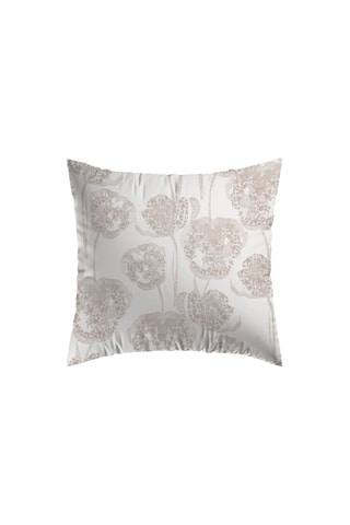 2 taies d'oreiller en satin de coton 200 fils/cm² Lace - Taupe