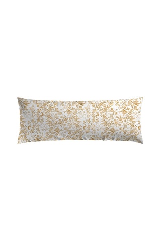 Taie d'oreiller en satin de coton 200 fils/cm² Birds - Jaune et blanc