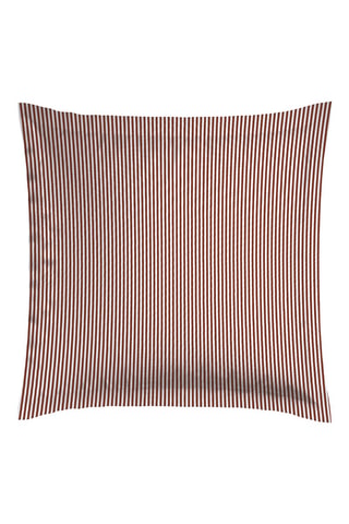 2 taies d'oreiller en satin de coton 80 fils/cm² Fleurs des Champs - Bordeaux