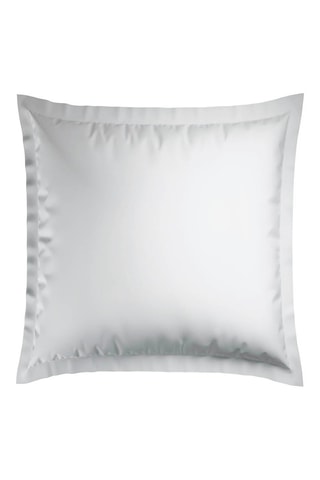 2 taies d'oreiller en satin de coton 80 fils/cm² Dobby - Blanc