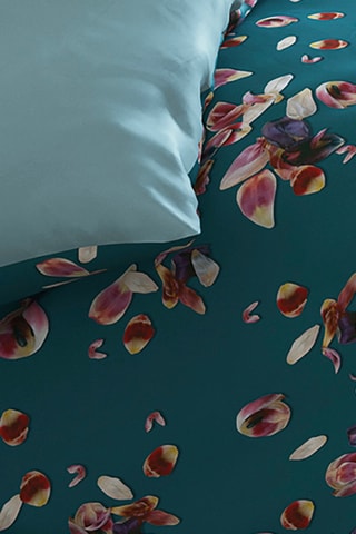 Housse de couette en satin de coton 80 fils/cm² Aurore - Vert