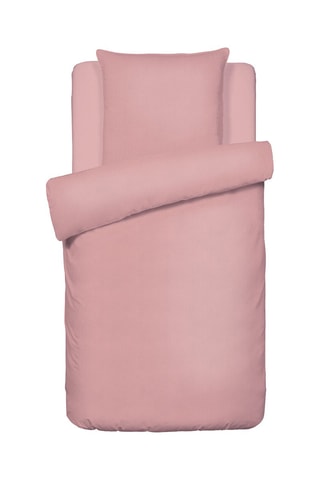Parure de couette en gaze de coton 85 fils/cm² Uni - Rose