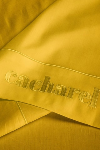 Drap plat en satin de coton 80 fils/cm² - Jaune