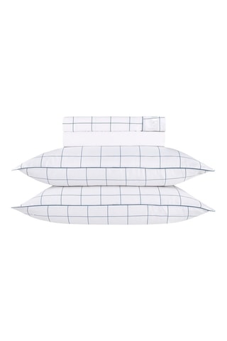 Parure de draps en satin de coton 80 fils/cm² Caren - Blanc