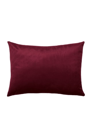 Housse de coussin Fleur Ciselé - Bordeaux - 45 x 45 cm