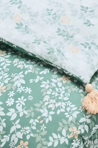 Edredon en satin de coton - Vert foncé