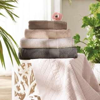 2 draps de douche Anthracite - 70 x 140 cm