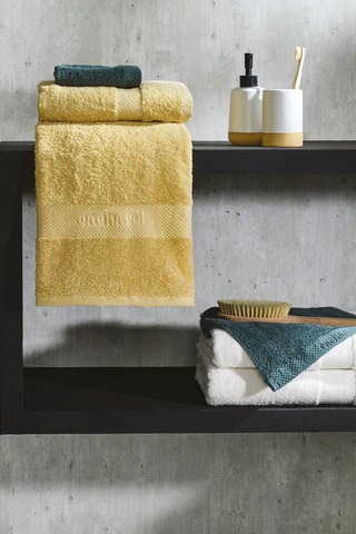 2 serviettes de toilette - Vert sauge - 50 x 100 cm