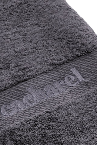 2 serviettes de toilette et 2 draps de bain - Gris foncé