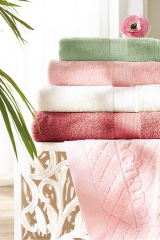 3 serviettes Brise - Rose foncé