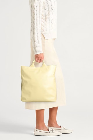 Sac à main en cuir - Jaune