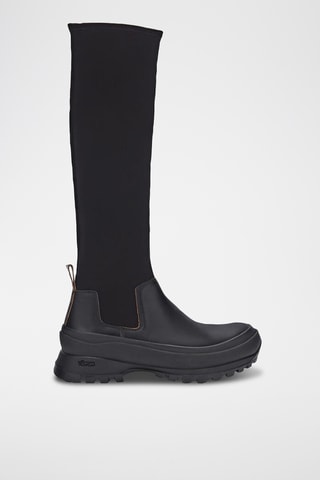 Bottes en cuir de veau - Noir