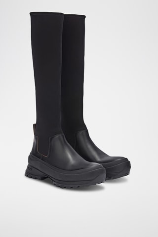 Bottes en cuir de veau - Noir