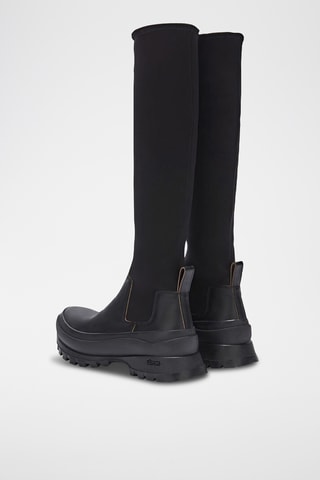 Bottes en cuir de veau - Noir