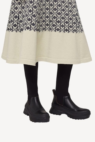 Bottes en cuir de veau - Noir