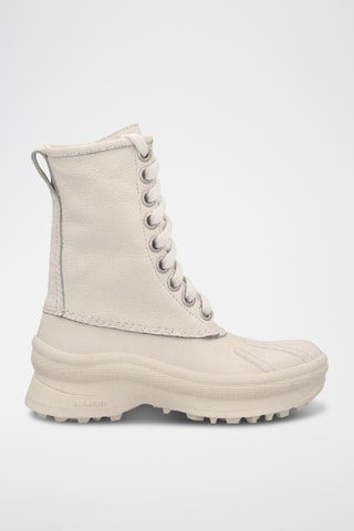 Bottines en cuir - Beige