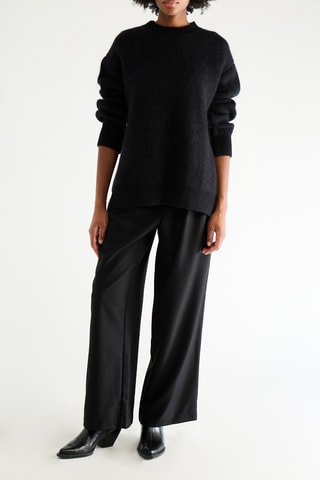 Pull en cachemire, mohair et soie - Noir