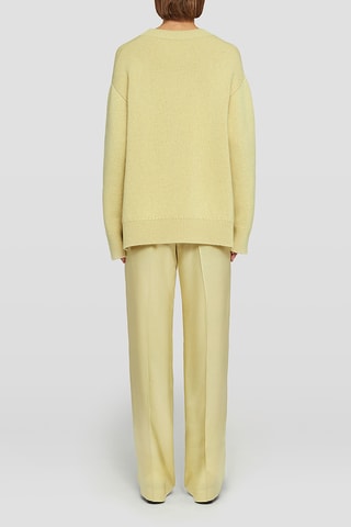 Pull en cachemire, mohair et soie - Jaune
