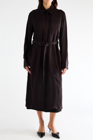 Veste longue - Marron foncé
