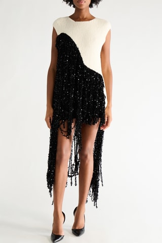 Robe droite - Ecru