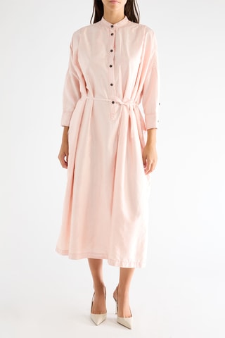 Robe midi en soie - Rose