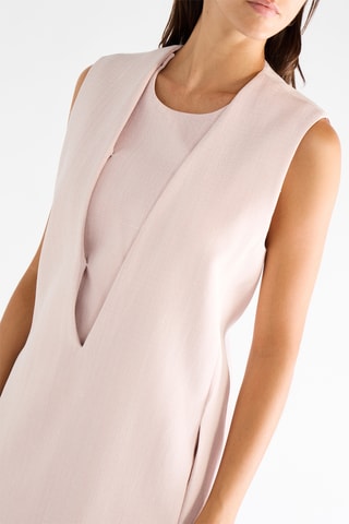 Robe droite en soie - Rose