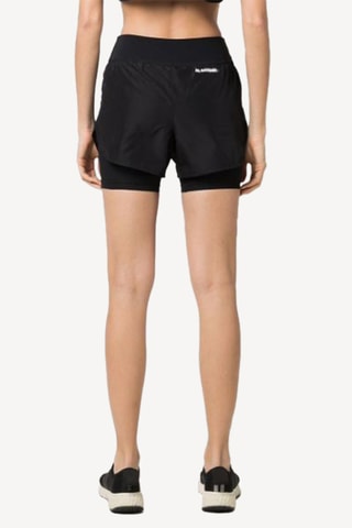 Short 2-en-1 taille haute - Noir