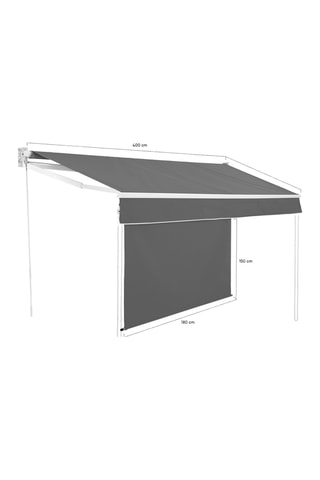Store banne vertical Genova - 4 x 3 m - 12 m²