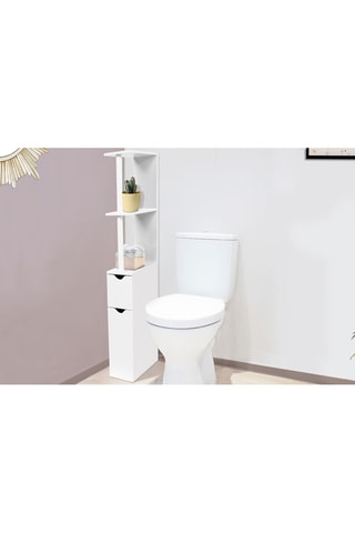 Meuble WC 2 portes - 15,2 x 118 x 29,8 cm