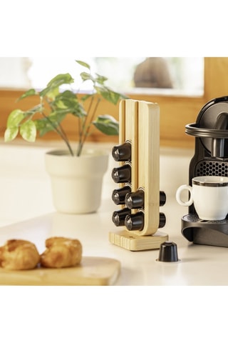 Organiseur de capsules de café en bambou - Pour 20 capsules