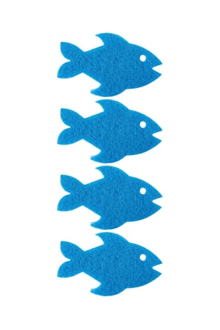 4 éponges - 12 × 7,5 × 3,5 cm