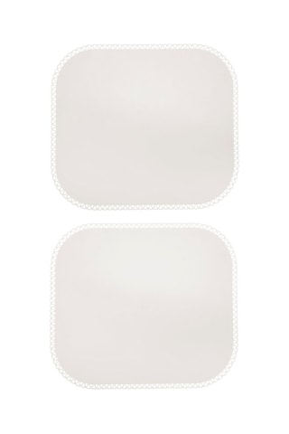 2 sets de table en silicone - 40 x 35 x 0,13 cm - Gris