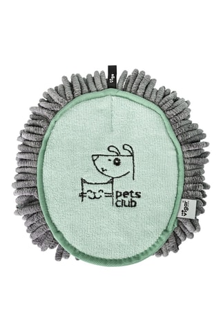 Moufle anti-poils pour chien et chat - Vert d’eau et gris foncé